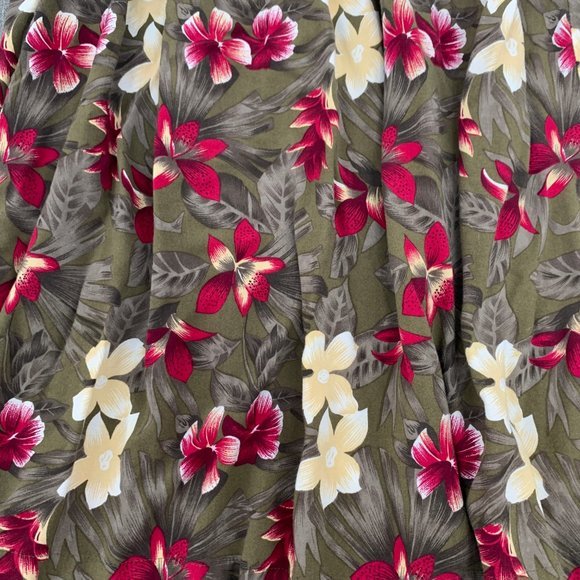 Vintage Prophecy Petite Pleated Floral Skirt Medium 100% Rayon Lightweight Flowy - Picture 6 of 11